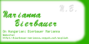 marianna bierbauer business card